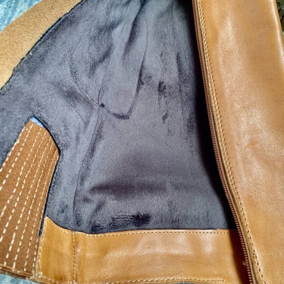 Fabianelli Tan Woven Leather Lined Boots - Picture 8 of 8